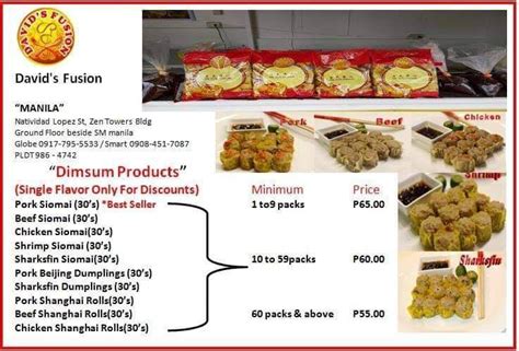 david's fusion price list|Updated Pricelist as of October 2020 .